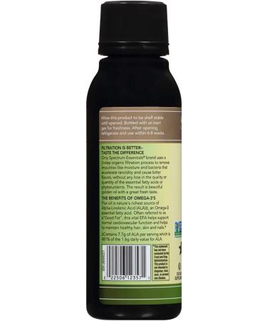 Spectrum Omega-3 Flax Oil 8 oz - Pure and Natural Source of Essential Fatty Acids - Buy Online on GoSupps.com