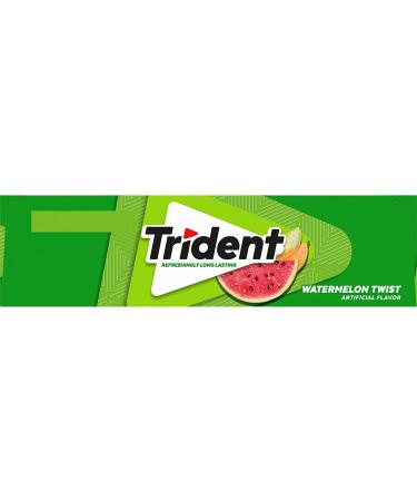 Trident Watermelon Twist Sugar-Free Gum - 12 Packs, 14 Count per Pack - Buy Online on GoSupps.com