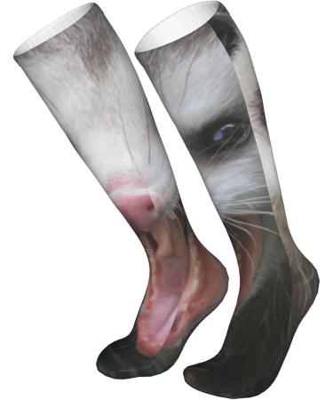 Opossum Possum Compression Socks for Women & Men | 15-20 mmHg Circulation Support for Running & Cycling - Buy Online on GoSupps.com