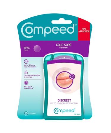 Compeed Cold Sore Discreet Healing Patch 15 Count (Pack of 1)