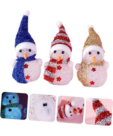 Garneck 3 pcs Snowman Light Decoration - Festive Chimney Night Light for Christmas - Holiday Jewelry to Brighten Your Home - Buy Online on GoSupps.com