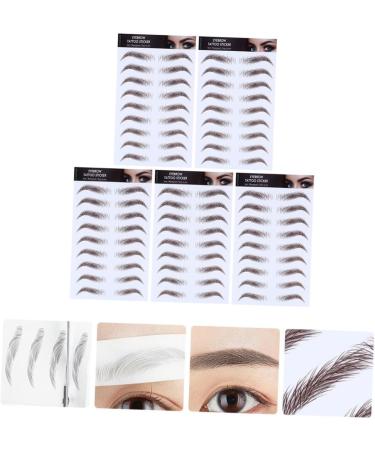 NOLITOY 5pcs Eyebrow Stickers Shaping Brow Shaper Eyebrow Transfer Stickers Miss Eyebrow Trimming Blush 21x15cm Brown - Buy Online on GoSupps.com