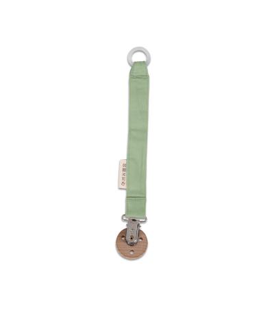 Filibabba Organic Cotton Pacifier Chain | 21 cm | Nickel-Free Clips | Danish Design for Boys & Girls | Tender Green - Buy Online on GoSupps.com