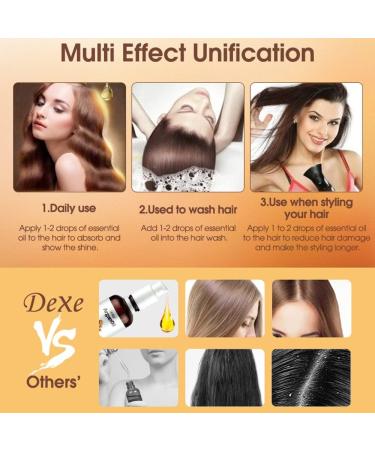 Dexe Argan Hair Oil - based on pure organic ingredients - a serum for all hair types and light colored hair - conditions smooths and accelerates drying time / 50 ml - Buy Online on GoSupps.com
