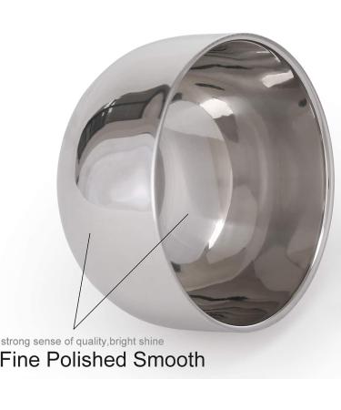 Men's Stainless Steel Shave Soap Cup - Durable, Shining, Heat Insulated | Smooth Shaving Mug Bowl - Small Size | Akstore (Pack of 1) - Buy Online on GoSupps.com