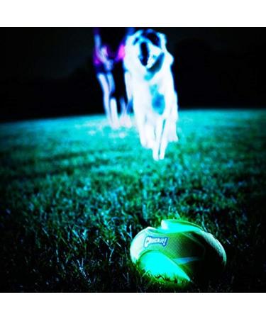 Chuckit! CH32306 Fumble Fetch Max Glow - Small Green/White Fetch Toy | International Shipping Available - Buy Online on GoSupps.com