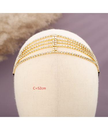 YERTTER Brides Silver Rhinestone Tassel Head Chain - Boho Hair Accessories for Women - Buy Online on GoSupps.com