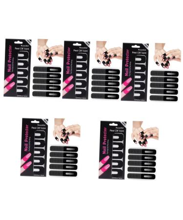 minkissy Nail Protector 500 Sheets Nail Safety mask Tool Sticker Protector Nail Guards for Painting Nails Protective Oil Edge Sticker s Protective case Nail Polish tearable 3.00X2.50X0.10CMx5pcs As Shownx5pcs