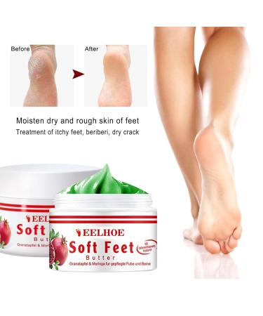 Moisturizing Foot Balm | Daily Foot Care Cream for Dry Cracked Skin | Smooth & Beautiful Feet Repair - Buy Online on GoSupps.com