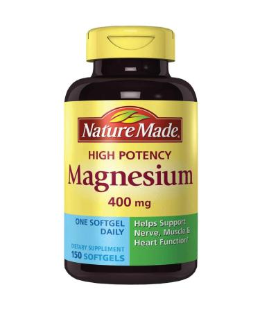 Nature Made Extra Strength Magnesium 400 Milligrams - 150 Liquid Softgels