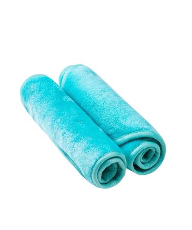 Makeup Remover Cloth Cleansing Towel - Chemical Free - Move Makeup Instantly with Just Water (2 Blue)