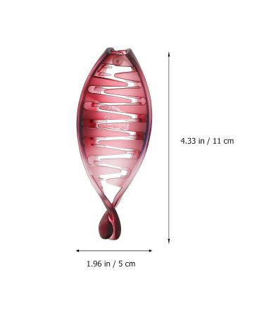 Uonlytech French Clips for Hair - 4pcs Acrylic Fish Shape Banana Hair Clip Set for Women and Girls - Buy Online on GoSupps.com