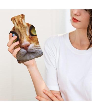 Lovely Cat Hot Water Bottle with Plush Cover - Hand Warmer for Adults & Children | 26.5x15.3cm - International Shipping Available - Buy Online on GoSupps.com