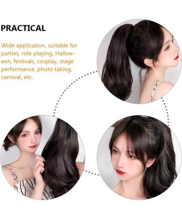 LALAFINA Curly Ponytail Wig When Darkness Loves Us Fake Hairpiece Safe to Use Curly Human Hair Wig Curly Wig Curly Hair Wig Wavy Wig Fake Ponytail Wavy Extensions Curls - Buy Online on GoSupps.com