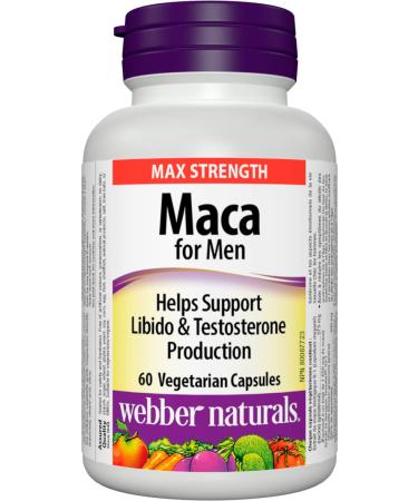 Webber Naturals Maca for Men 60 Capsules Vegan