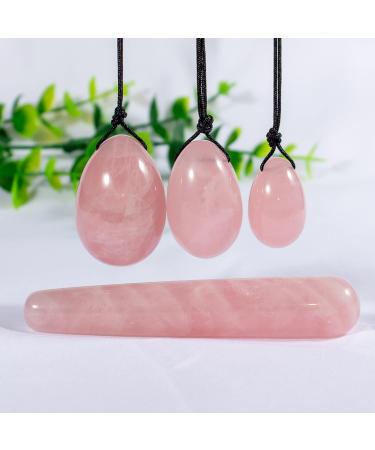 Buy Natural Watermelon White Yoni Jade Egg - Crystal Stone Fitness Device for Muscle Lift & Massage - Buy Online on GoSupps.com