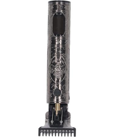 GLOGLOW Rechargeable Hair Trimmer - Portable & Slip Resistant with LCD Display for Travel (Skull LCD Silver) - Best International Shipping - Buy Online on GoSupps.com