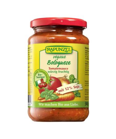 Rapunzel Naturkost Rapunzel - Vegan Bolognese Tomato Sauce with Soy - 0.33 L - Pack of 6