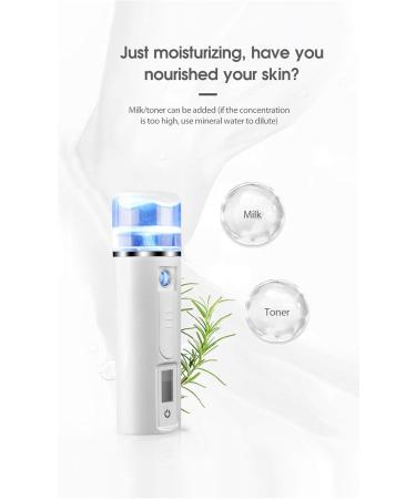 Nano Facial Mister Multifunctional Moisturizing Handy Mist Sprayer Moisturizing and Steaming Face Instrument for Skin Care Makeup Eyelash Extensions White - Buy Online on GoSupps.com