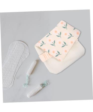SESESFOUFU Tampon Bag - Stylish Lipstick & Travel Organizer | Small Cotton Pocket for Menstrual Accessories & Hygiene | Perfect for Students - Buy Online on GoSupps.com