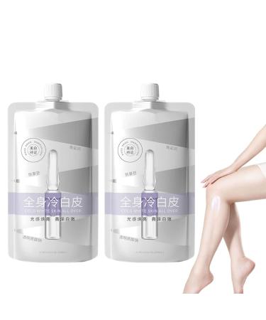LELEBEAR Cold White Skin All Over Cold White Skin All Over Body Cold White Full Body Whitening Cream (2Pack)