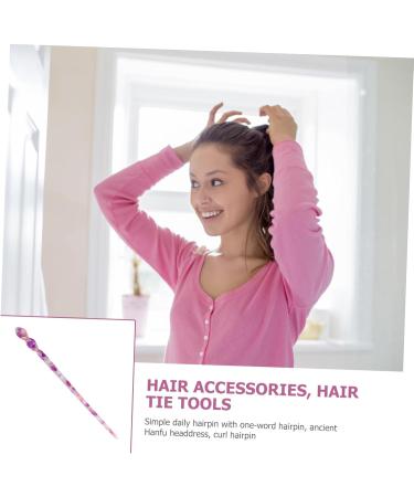 DOITOOL Hairpin Bridal Hair Clip Hair Claw Clips for Women Hair Styling Wedding Hair Clips for Brides Hair Sticks for Buns Lady Hair Sticks Chinese Purple Acetate Sheet Simple Miss Hair up - Buy Online on GoSupps.com
