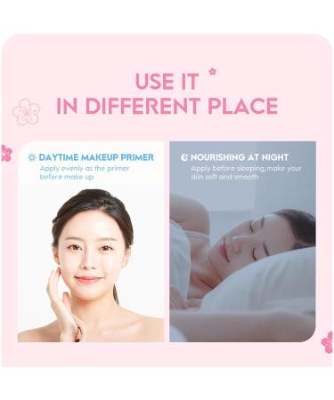 Sakura Facial Moisturizer - Cherry Blossom Face Cream with Niacinamide & Vitamin C | Hydrating Korean Skin Care for Women - Buy Online on GoSupps.com