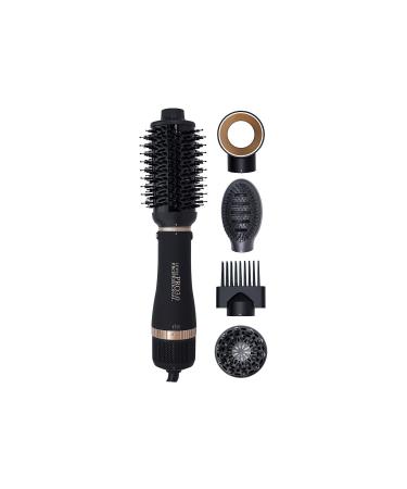 Hair Dryer Brush 5 in 1 Complete Kit with Negative Ion Blow Dryer Brush 3 Heat Settings Hot Air Blowout Brush for Hair Straightening Drying Volumizing Curling