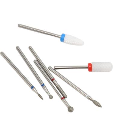 Acrylic Gel Nail Bit Kit Cuticle Remover Ceramic Nail Drill Bits Set Manicure Pedicure for Salon - Buy Online on GoSupps.com