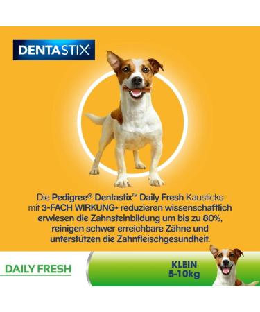 Buy Pedigree Dentastix Daily Fresh Dental Snacks for Small Dogs - 10 Pack (7 Pieces) | Healthy Chews with Active Ingredients | 1.1 kg - Buy Online on GoSupps.com