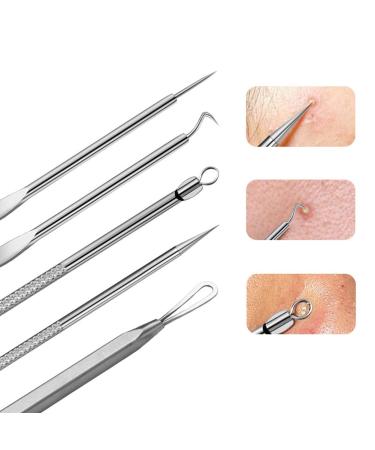 ROMANTIC BEAR 8pcs Acne Needle Set - Stainless Steel Comedo Extractor & Blemish Remover | Essential Skin Care Tool - Buy Online on GoSupps.com