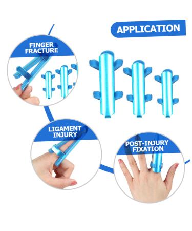 FRCOLOR 3pcs Finger Splint & Thumb Brace - Metal Support & Protectors for Finger Dislocation & Casting - Aluminum Alloy Finger Sleeves - Buy Online on GoSupps.com