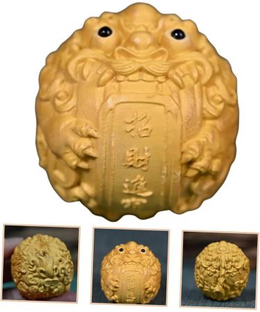 Buy Gleavi-Sornament Feng Shui Pi Yao Tea Pet | Brass Baoding Balls & Kylin Statue for Protection | International Shipping - Buy Online on GoSupps.com