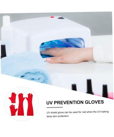 Housoutil 2 Pairs Nail Gloves Nail Lamp Light Summer Outdoor Gloves Anti Glove Led Lamp Gloves Nail Art Tools Manicure Fingerless Gloves Fingerless Manicure Gloves Polyester Mj03 - Buy Online on GoSupps.com