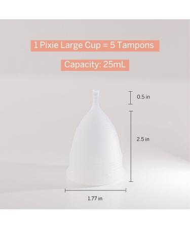 Soft Menstrual Cups for Tilted Cervix - Buy One Give One - Includes Ebook, Cleaning Wipes, Lube & Storage Bag - Small & Large Sizes - Tampon & Pad Alternative - Buy Online on GoSupps.com