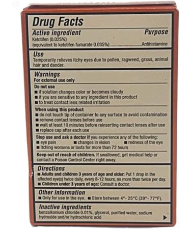 Zaditor Antihistamine Eye Drops Twin Pack - 0.34 Fl oz | Allergy Relief for Eyes - Buy Online on GoSupps.com
