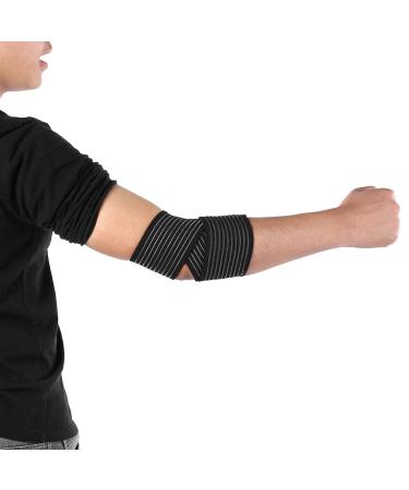 Elbow Wraps for Weightlifting - Adjustable Sports Straps for Elbow Support & Fitness | Ankle & Wrist Brace with Hook and Loop - Buy Online on GoSupps.com