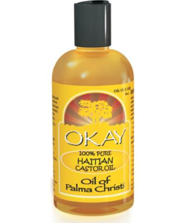 Okay 100% Pure Haitian Castor Oil 4 oz (Pack of 10)