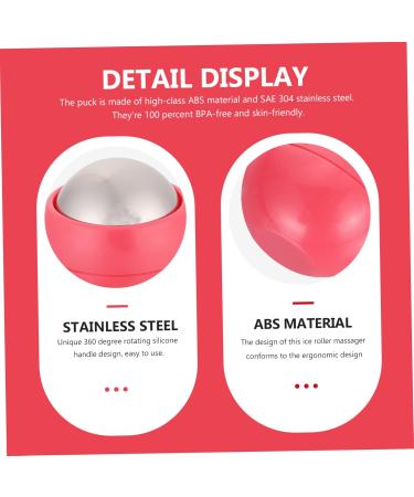 Goohochy Hand Massage Ball & Foot Roller - Stainless Steel Self-Massage Tool for Relaxation | Rosa Fitness | International Shipping - Buy Online on GoSupps.com