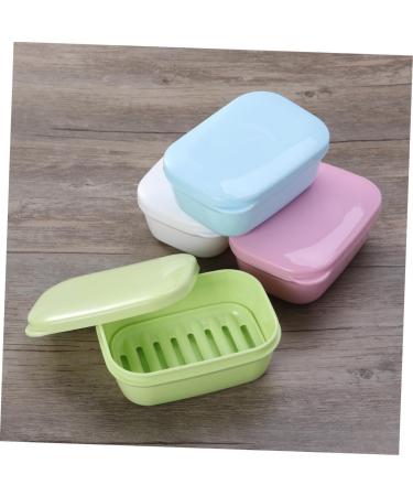 Ciieeo 12 Pcs Box Soap Case Soap Travel Container Soap Holder Dish Soap Bathroom Soap Suction Cup Soap Dish Soap Bar Case Shampoo Draining Soap Dishes for Bar Soap Drain With Cover - Buy Online on GoSupps.com