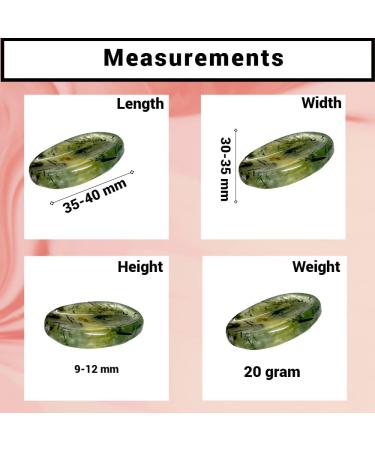 Opalite Crystal Worry Thumb Stone - Natural Healing for Stress Relief - Prehnite - Buy Online on GoSupps.com
