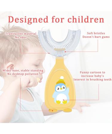 Buy Kids U Shaped Toothbrush - Cute Silicone 360 Oral Care for Children | Best U Shape Manual Toothbrush - Buy Online on GoSupps.com