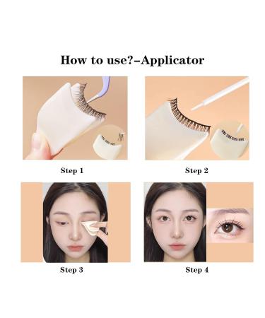 2in1 Eyelash Applicator Tool Kit - Lash Clip for Mascara and False Lashes (White) - Buy Online on GoSupps.com