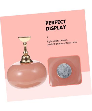 FRCOLOR 1 Set Manicure Practice Base Nail Practice Stand Nail Art Holder Nail Art Practice Holder False Nail Display Nail Art Practice Stand Fingernail Display Stands Resin Nail Supplies 3.5x3.5cm Pink - Buy Online on GoSupps.com