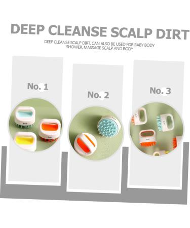 FRCOLOR Shampoo Brush For Kids Massage Hair Comb Head Scalp Massager Comb For Cleaning Hair Scalp Brush Brushes Abdominal Muscles Soft Brush Body - Buy Online on GoSupps.com