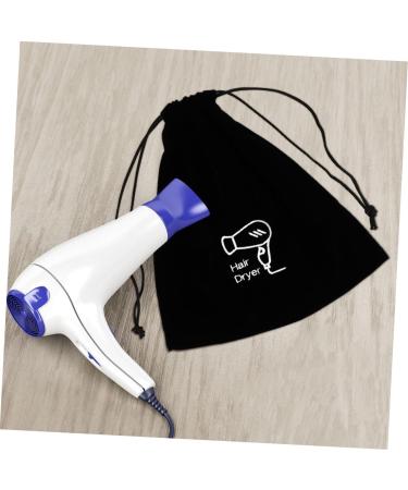 Gogogmee 2pcs Velvet Bag Hair Dryer Storage Hair Dryer Bag Travel Makeup Bag Hairdryer Bag Black Flannel - Buy Online on GoSupps.com