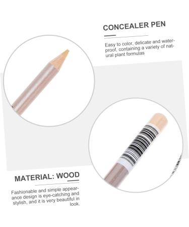 Mikinona 4pcs Concealer Pen Eraser Concealer Highlighter Stick Makeup Concealer for Face Eye Circle Wooden 1 g (Pack of 1) Assorted Color - Buy Online on GoSupps.com