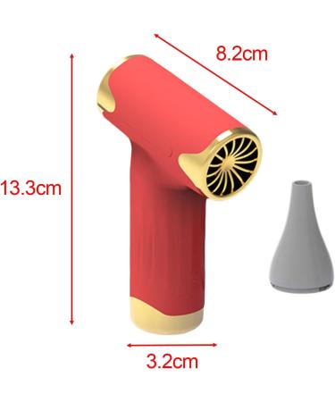 Luwecf Hair Dryer Hairdryer for Women Men Portable Hairdryer Cordless Hair Dryer for Festival Red - Buy Online on GoSupps.com