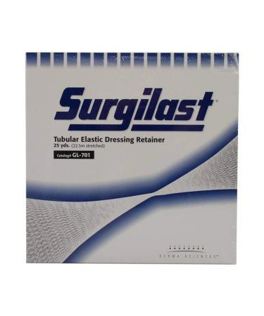Surgilast Tubular Elastic Dressing Retainer 25 Yards Stretched White Size 1 1 Each