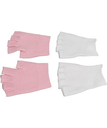 Qukaim Spa Fingerless Gloves Moisturizing Gel Fingerless Gloves and Open Toe Socks Set for Cracked Hands and Feet Spa Repair Kit. - Buy Online on GoSupps.com